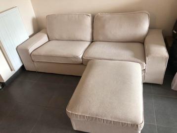 Canapé 3 places KIVIK IKEA avec repose-pieds, 200 à 250 cm, Enlèvement, Utilisé, Modern
