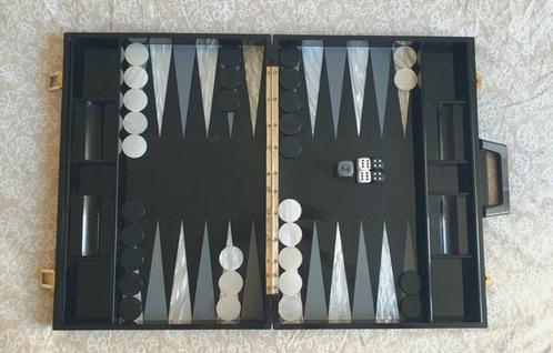 Renzo & Romagnoli Italie Backgammon en nacre etlucite, Hobby en Vrije tijd, Gezelschapsspellen | Bordspellen, Ophalen of Verzenden