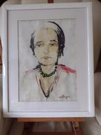 Van Dongen Gesigneerd Portret van Dame, Antiek en Kunst, Ophalen of Verzenden