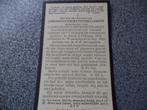 oud burgemeester vremde overl 1924, Verzamelen, Bidprentjes en Rouwkaarten, Verzenden, Bidprentje