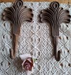 Verweerde brocante gietijzeren haken, schelp, Antiek en Kunst, Ophalen of Verzenden