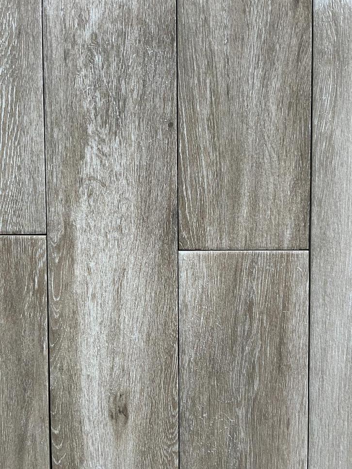 Keramische parkettegel 15.3x58.9 cm Pecan Taupe, Bricolage & Construction, Dalles & Carrelages, Neuf, Carrelage de sol, Céramique