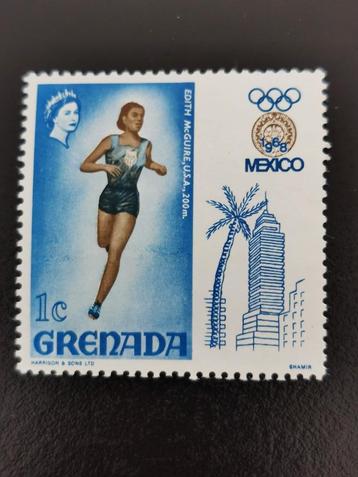 Grenade 1968 - sports - athlétisme, course à pied **, Enlèvement ou Envoi, Non oblitéré, Amérique du Nord