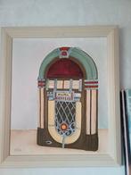Schilderij juke box, Verzamelen, Automaten | Jukeboxen, Ophalen, Nieuw