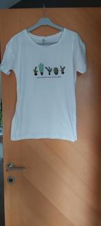 Witte t-shirt Stradivarius maat S, Enlèvement ou Envoi, Comme neuf, Taille 36 (S)