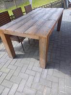 Table de jardin en bois robuste, longueur 2 mètres, Comme neuf, Enlèvement ou Envoi