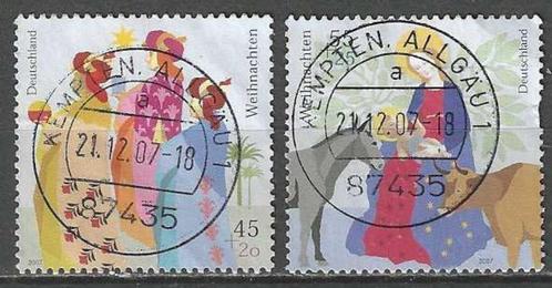 Duitsland 2007 - Yvert 2452-2453 - Kerstmis (ST), Postzegels en Munten, Postzegels | Europa | Duitsland, Gestempeld, Verzenden