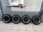 Velgen met banden JR 15 inch multisteek 4x100/4x108, Auto-onderdelen, Banden en Velgen, Ophalen, Gebruikt, 15 inch, Banden en Velgen