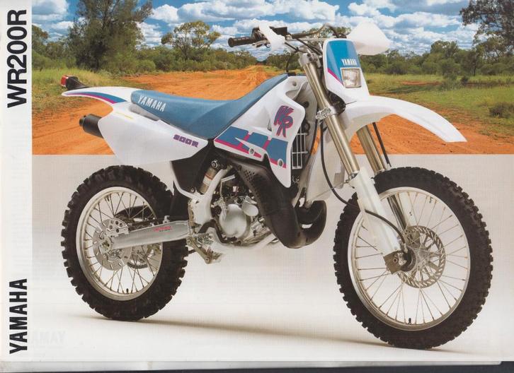 Moto Yamaha WR200R Enduro brochure publicitaire, Livres, Motos, Utilisé, Envoi