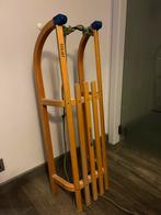 Houten slee Davos-collins, Kinderen en Baby's, Speelgoed | Buiten | Sleeën, Ophalen, Zo goed als nieuw