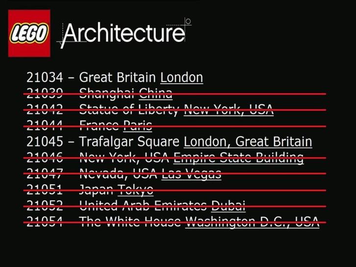 Lego Architecture – Dozen Complete Set, Kinderen en Baby's, Speelgoed | Duplo en Lego, Nieuw, Lego, Complete set, Ophalen of Verzenden