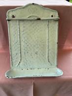 Emaille pollepelrek wit-blauw., Ophalen of Verzenden