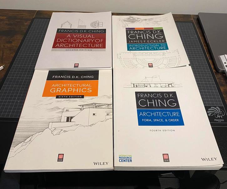 Francis DK Ching books, Boeken, Kunst en Cultuur | Architectuur, Zo goed als nieuw, Ophalen