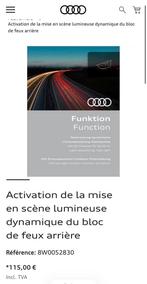 Activation animation style RS feux arrière A3 8Y, Enlèvement