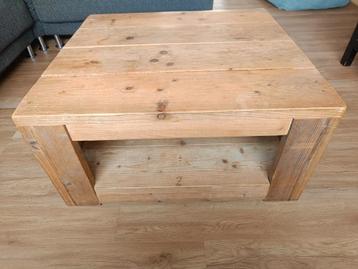 Salontafel uit steigerhout, Huis en Inrichting, Tafels | Salontafels, Ophalen, Zo goed als nieuw