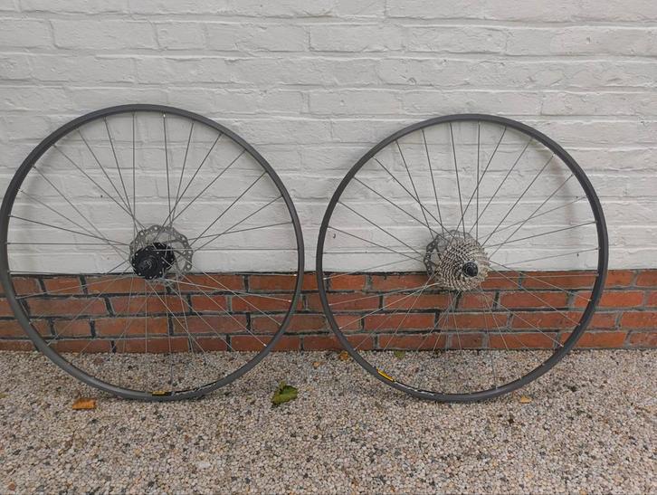 Wielset Mavic, naven Novatec, handgespaakt, voor tubes, Fietsen en Brommers, Fietsonderdelen, Gebruikt, Ophalen