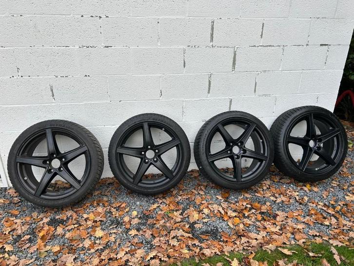 4 Mercedes-velgen, Auto-onderdelen, Banden en Velgen, Velg(en), Winterbanden, 18 inch, Gebruikt, Ophalen