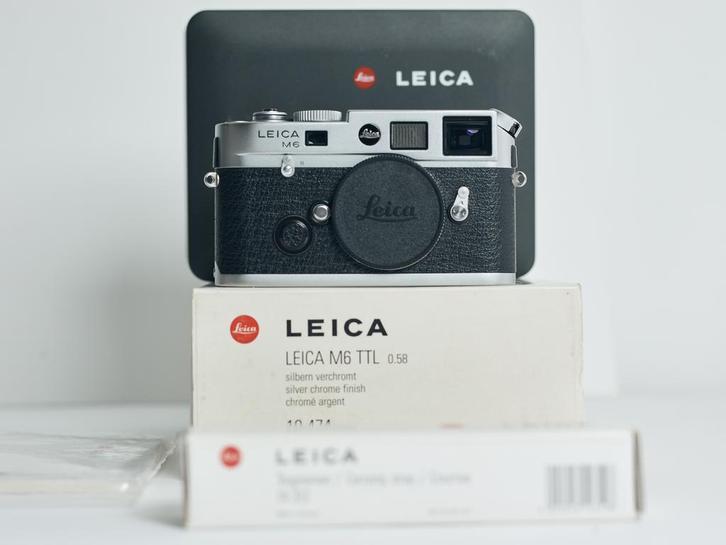 Leica M6 TTL 0.58, Audio, Tv en Foto, Fotocamera's Analoog, Zo goed als nieuw, Leica, Ophalen of Verzenden