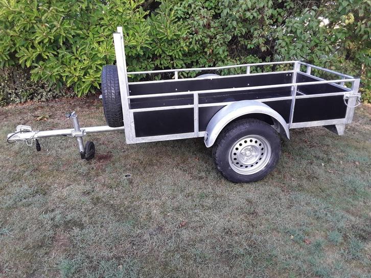 Aanhangwagen enkelas ferry trailer, Auto diversen, Aanhangers en Bagagewagens, Zo goed als nieuw, Ophalen