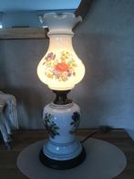 Lampe en opaline et pied laiton, Antiek en Kunst, Ophalen