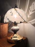 Vintage lampje messing glas, Antiek en Kunst, Ophalen