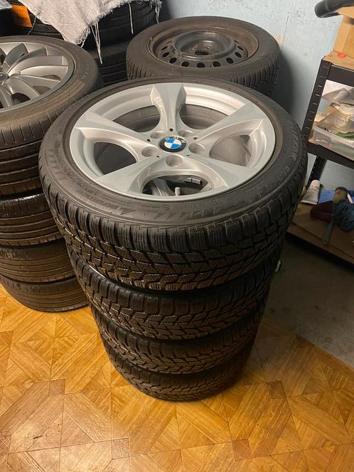 Velgen met banden 225/45/17 M+S bridgestone/velgen/5x120, Auto diversen, Auto-accessoires, Zo goed als nieuw, Ophalen