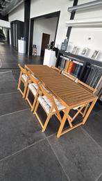 Tuintafel met stoelen, Tuin en Terras, Ophalen, Nieuw, Rechthoekig, Hout