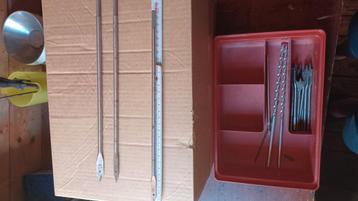 3 houtboren 30 cm 