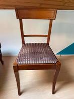6stoelen in kerselaar vol hout met stof bekleding 10€stuk, Enlèvement ou Envoi