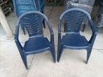 100 horeca terrasstoelen blauw stapelbaar lot partij stoelen, Enlèvement ou Envoi