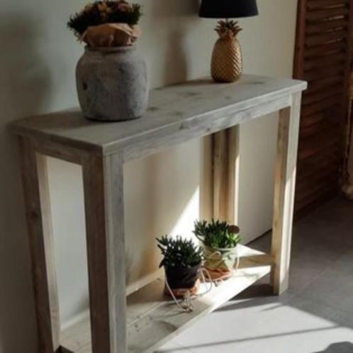 Steigerhouten wandtafel, Huis en Inrichting, Barren, Nieuw, Ophalen