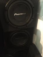 Pioneer subwoofers met kist, Auto diversen, Autospeakers, Ophalen, Zo goed als nieuw