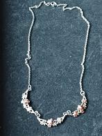 Zéér mooie vintage zilveren ketting met bloemmotief, Handtassen en Accessoires, Ophalen