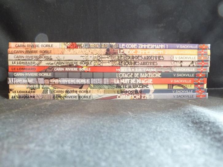VICTOR SACKVILLE (12 ALBUMS, waaronder 9 EO). EDITIES LE LOM, Boeken, Stripverhalen, Zo goed als nieuw, Complete serie of reeks