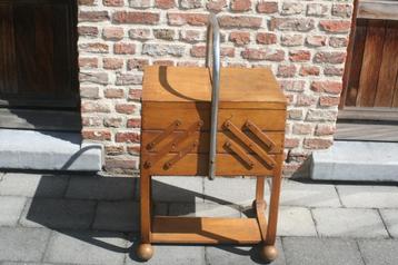 Grande boîte à couture TORCK robuste (années 40/50), Enlèvement ou Envoi, Utilisé, Autres types
