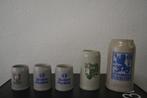 Oudere stenen bierpotten, grote en kleinere, Ophalen, Gebruikt, Bierglas