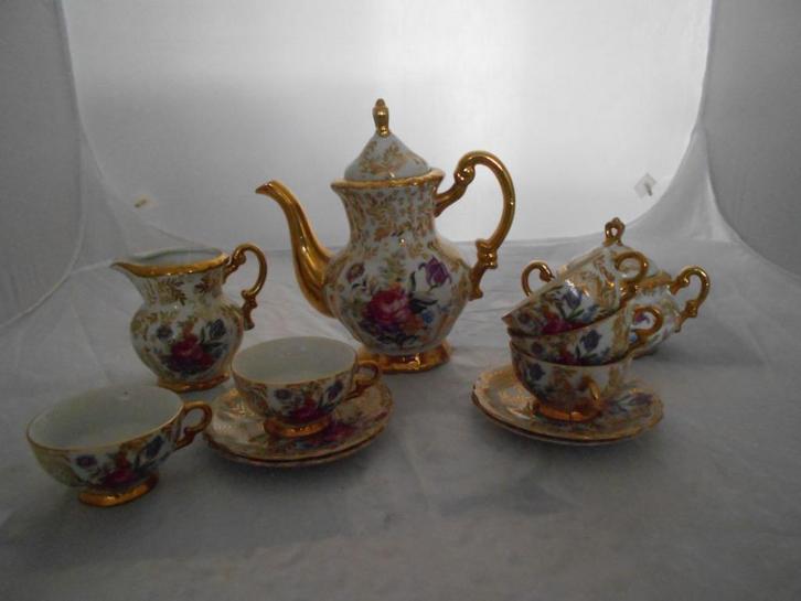 porseleinen Thee of koffie set  vintage, Antiek en Kunst, Antiek | Porselein, Ophalen of Verzenden
