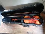 Viool studieviool met draagtas, koffer en strijkstok, Muziek en Instrumenten, Ophalen, 3/4-viool, Viool, Zo goed als nieuw