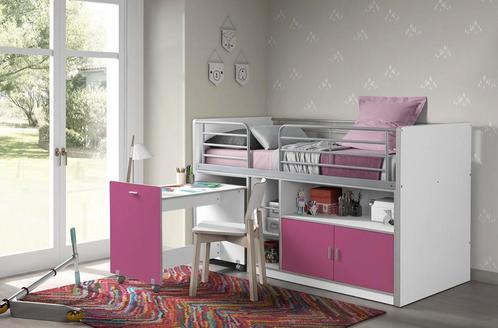 Bonny 91 Halfhoogslaper, Huis en Inrichting, Slaapkamer | Stapelbedden en Hoogslapers, Halfhoogslaper, 90 cm, Overige maten, Eenpersoons