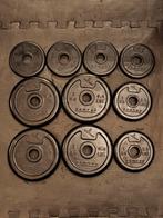 Halterschijven - gemengde gewichten (12 kg), Sport en Fitness, Overige Sport en Fitness, Ophalen, Zo goed als nieuw