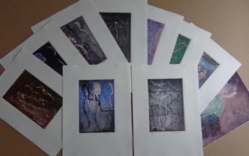 ANDRE GOEZU / LOT 10 STUKS / NYKTA / KLEURETS / 38x28cm SIG, Antiek en Kunst, Kunst | Litho's en Zeefdrukken, Ophalen of Verzenden