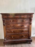 Mahonie houten kast, antiek, Ophalen, Gebruikt