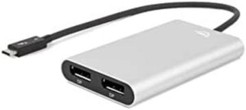 OWC Thunderbolt 3 Dual DisplayPort Adapter Grijs, Zwart Nieu beschikbaar voor biedingen
