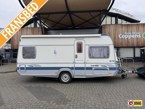 Fendt Saphir 470 TFB 2006 MOVER + LUIFEL!, Caravans en Kamperen, Caravans, tot en met 4, 1000 - 1250 kg, Rondzit, Fendt, Lengtebed