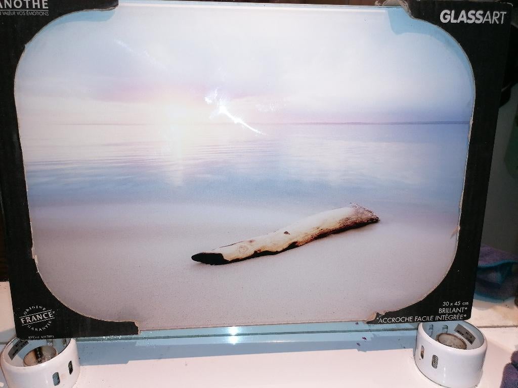 GLOSSY GLASSART WANDDECORATE 30 x 45cm, Huis en Inrichting, Woonaccessoires | Wanddecoraties, Nieuw, Ophalen