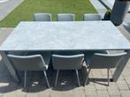 (Keuken)tafel met 6 stoelen, Huis en Inrichting, Tafels | Eettafels, Ophalen, Zo goed als nieuw