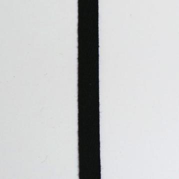 5842) 5m katoenen band zwart 1cm breed