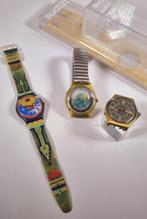 3 vintage Swatch polshorloges, Gebruikt, Ophalen of Verzenden, Swatch, Polshorloge