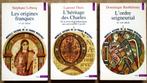 Trois ouvrages de référence sur la France médiévale -1990, Diverse auteurs, Utilisé, 14e siècle ou avant, Enlèvement ou Envoi