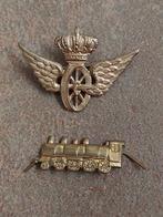 Twee emblemen voor kepies van de NMBS / SNCB., Ophalen of Verzenden